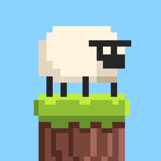 Flappy Sheep Jump Platform Across The River iOS App