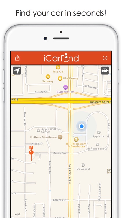 iCarFind - Save, Find & Share your parking spot screenshot-0