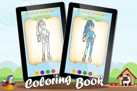 Coloring for Kids Dolls Full screenshot 3