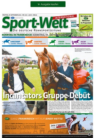 Sport-Welt International – Die deutsche Galoppsportzeitung: Pferderennen und Wetten screenshot 2