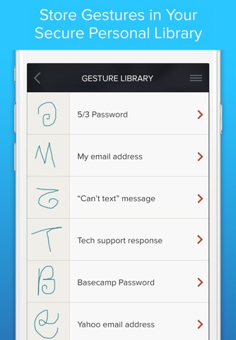 Gesturely - Password Safe Gesture Keyboard screenshot 3