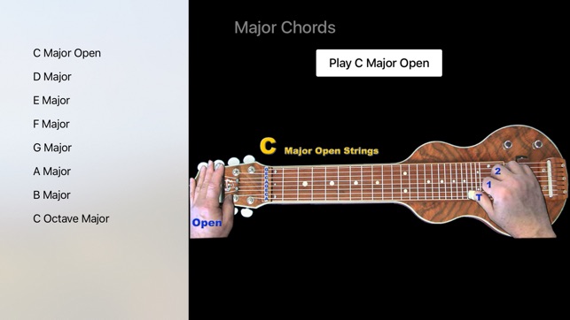 C6 Major and Minor Chord Locator