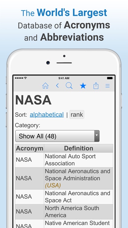 Acronym Finder - Acronyms, Abbreviations, Initialisms, and more screenshot-0