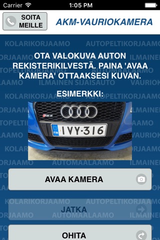 AKM-Vauriokamera screenshot 2