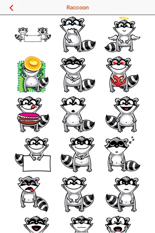 Raccoon Emojis screenshot 3