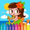 Kid Animal & Flower Coloring Book - Drawing for Kids Games