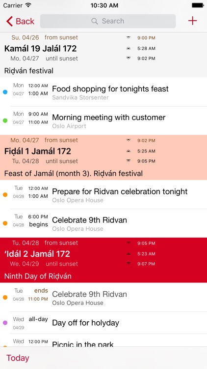 Bahá’í Calendar