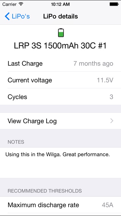 LiPo watch - Lithium Polymer battery logbook
