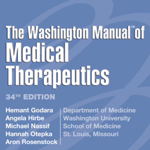 The Washington Manual of Medical Therapeutics, 34th Edition icon