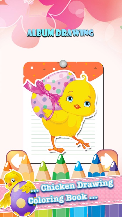 Chicken Drawing Coloring Book - Cute Caricature Art Ideas pages for kids