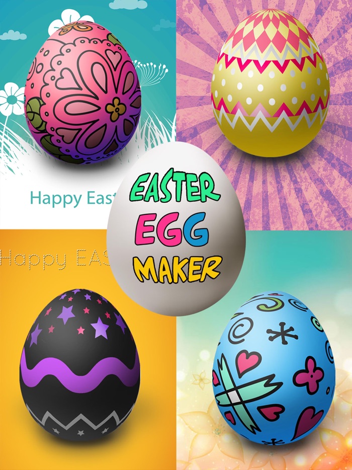 Easter Egg Painter - Virtual Simulator to Decorate Festival Eggs  Switch Color Pattern