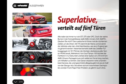 wheels! eMAGAZINE - ist das digitale Auto-, Motorrad-, Neuwagen- und Lifestyle-Magazin der Schweiz von AutoScout24 screenshot 4