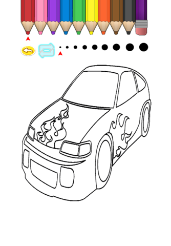 Kids Coloring Book - Cute Small Car Toyama screenshot 3