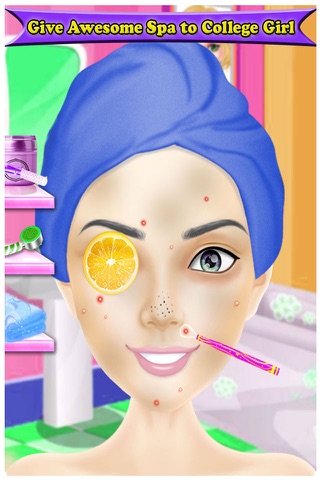 College Girl Makeup : Spa Dressup - Makeover Game screenshot 2