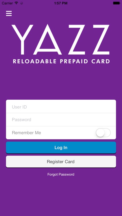 YAZZ PREPAID CARD