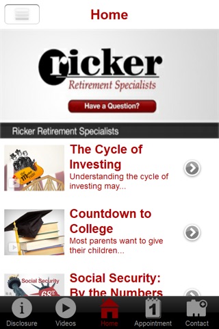 Ricker Retirement Specialists screenshot 2