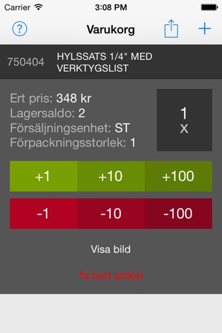 Edströms Mobilorder screenshot 4