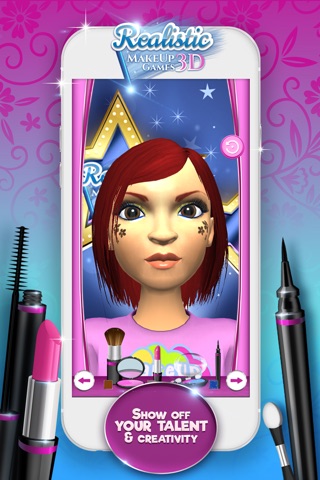 Realistic MakeUp Games 3D: Star Girl Hair Salon and Makeover Studio screenshot 4