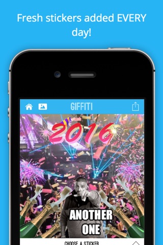 Giffiti - Make GIFs by adding animated stickers and funny GIFs to your photos screenshot 2