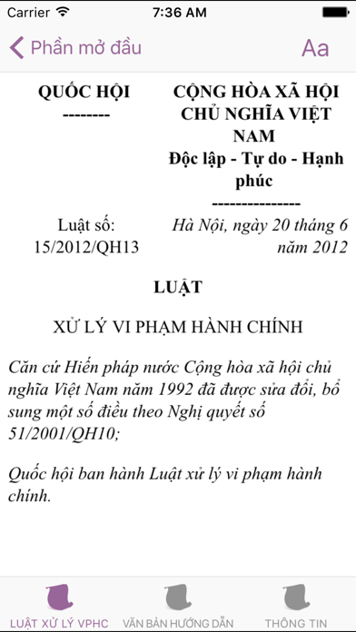 How to cancel & delete Luật Xử Lý Vi Phạm Hành Chính 2012 from iphone & ipad 3