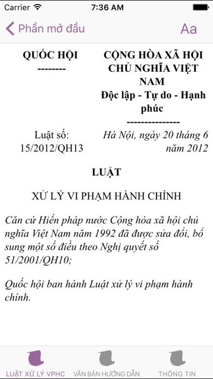 Luật Xử Lý Vi Phạm Hành Chính 2012