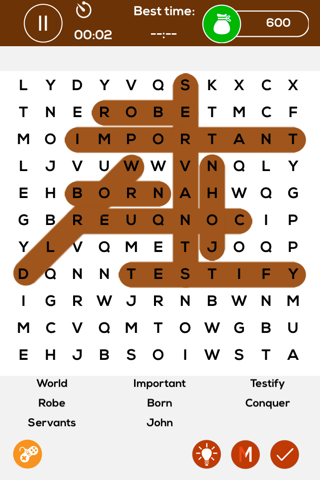 Bible - IMP Words Search Puzzle - Special christmas wordsearch challenge for all our friends to improve BIBLE wordsearch power screenshot 3