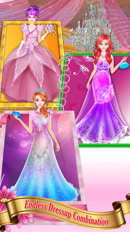 Princess wedding makeover salon : amazing spa, makeup and dress up free games for girls screenshot-4