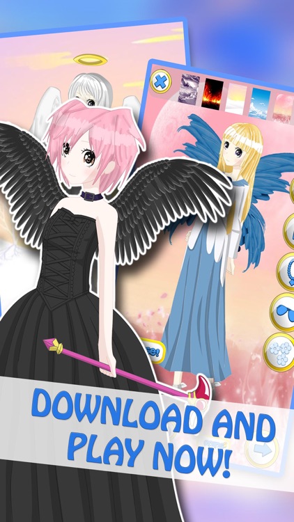 Anime Angel Girls DressUp - Cute Princess MakeUp & Makeover Games For Kids screenshot-4