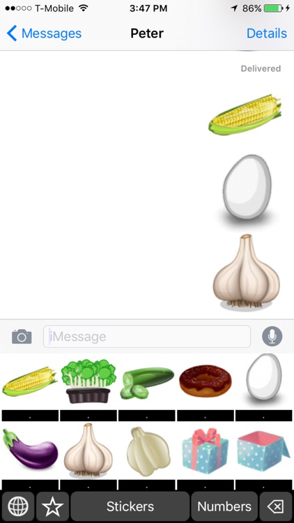 Vegetarian Emoji: Keyboard Stickers and Chat Icons screenshot-3