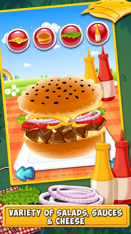 Burger Maker-Free Fast Food Cooking and Restaurant Manager Game for Kids,Boys & Girls screenshot-3