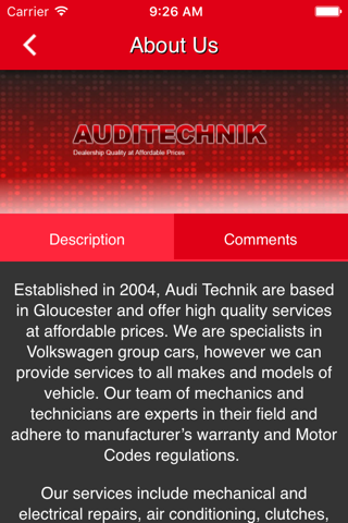 Audi Technik Ltd screenshot 3