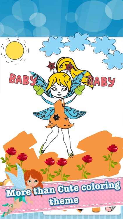 My Little Angle Fairy Tales Drawing Coloring Book - cute caricature art ideas pages for kids screenshot-3