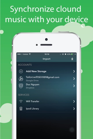 Musix Sloud Free - Manage Your Playlist and Listen To Music for Music Cloud screenshot 3
