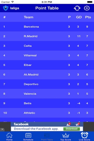 GreatApp - "for La Liga 2015-16" screenshot 3