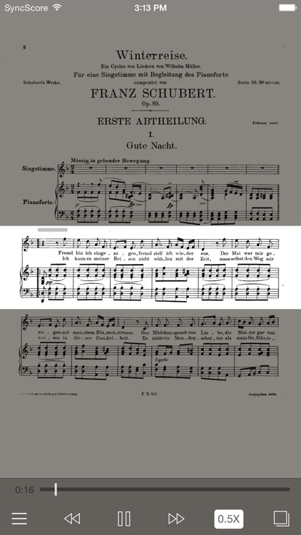 Schubert Winterreise - SyncScore