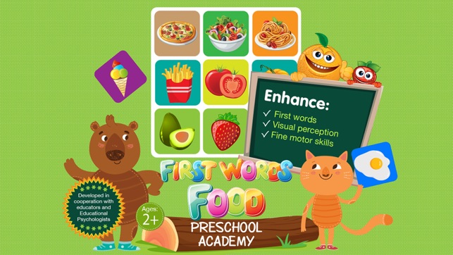 First Words Food - English : Preschool A