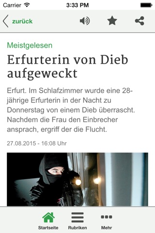 Thüringer Allgemeine News screenshot 2