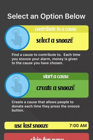Snooze for the Cause screenshot 2