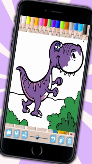 Kids paint and color animals dinosaurs coloring book(圖5)-速報App