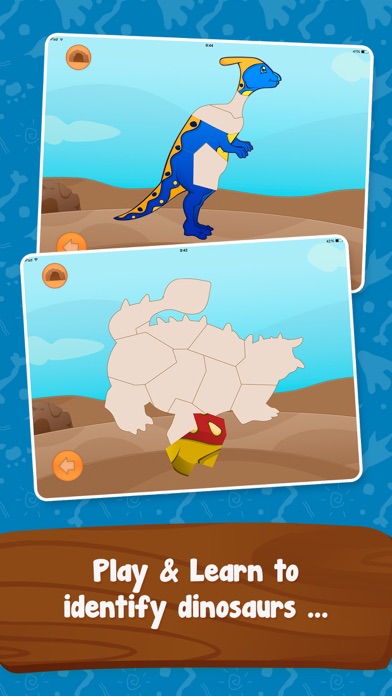 Dinosaur Builder - Preschool and Kindergarten Educational Dino Learning Shape Puzzle Adventure Game for Toddler Kids Explorers Screenshot 2