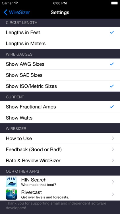 WireSizer - DC Voltage Drop Calculator