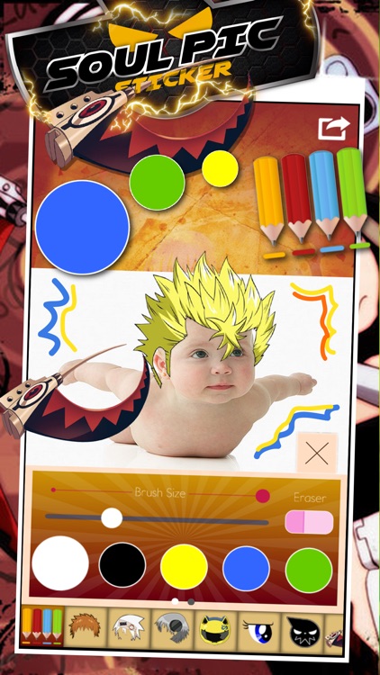 Manga & Anime Soul Pic Sticker Camera : Photo Booth Super Dress Up For Hero Style