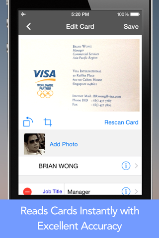 CardWiz: Business Card Reader screenshot 2