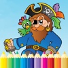 Pirate Coloring Book - Sea Drawing for Kids Free Games