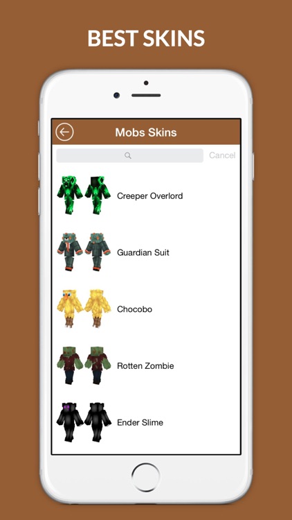 Best Skins PE - Girl, Boy and Animal skin for Minecraft screenshot-3