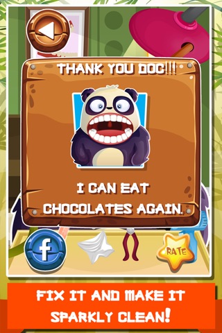 Big Nick's Panda Dentist Story 3.0 – Office Rush Games for Kids Pro screenshot 3