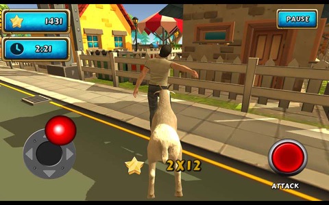 Frenzy Wild Goat Sim Rampage 3D screenshot 4