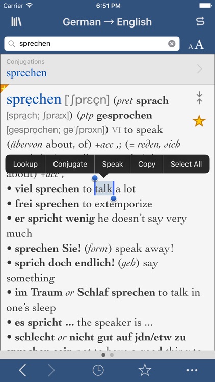 Collins German-English Translation Dictionary and Verbs