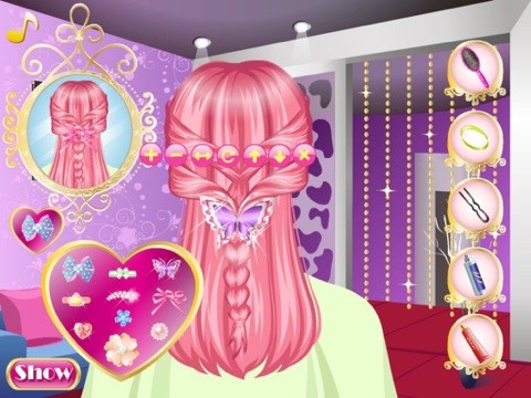 Hot Braid Hairdresser HD - The hottest hair braid styles hairdresser games for girls! screenshot 4