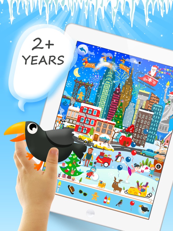 Find The Crow Winter HD FREE - hidden objects game for smart and attentive screenshot-3